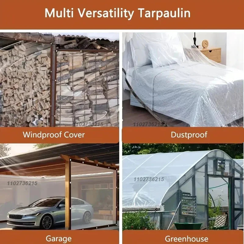 Bâche Transparente Imperméable Ultra-Résistante Multi-Usages
