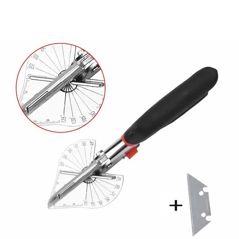 Ciseaux biseautés multi-angles de 45 à 135° - 10 Lames OFFERTES
