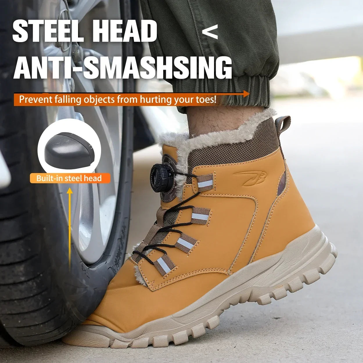Bottes de Sécurité Hiver Imperméables avec Embout Acier