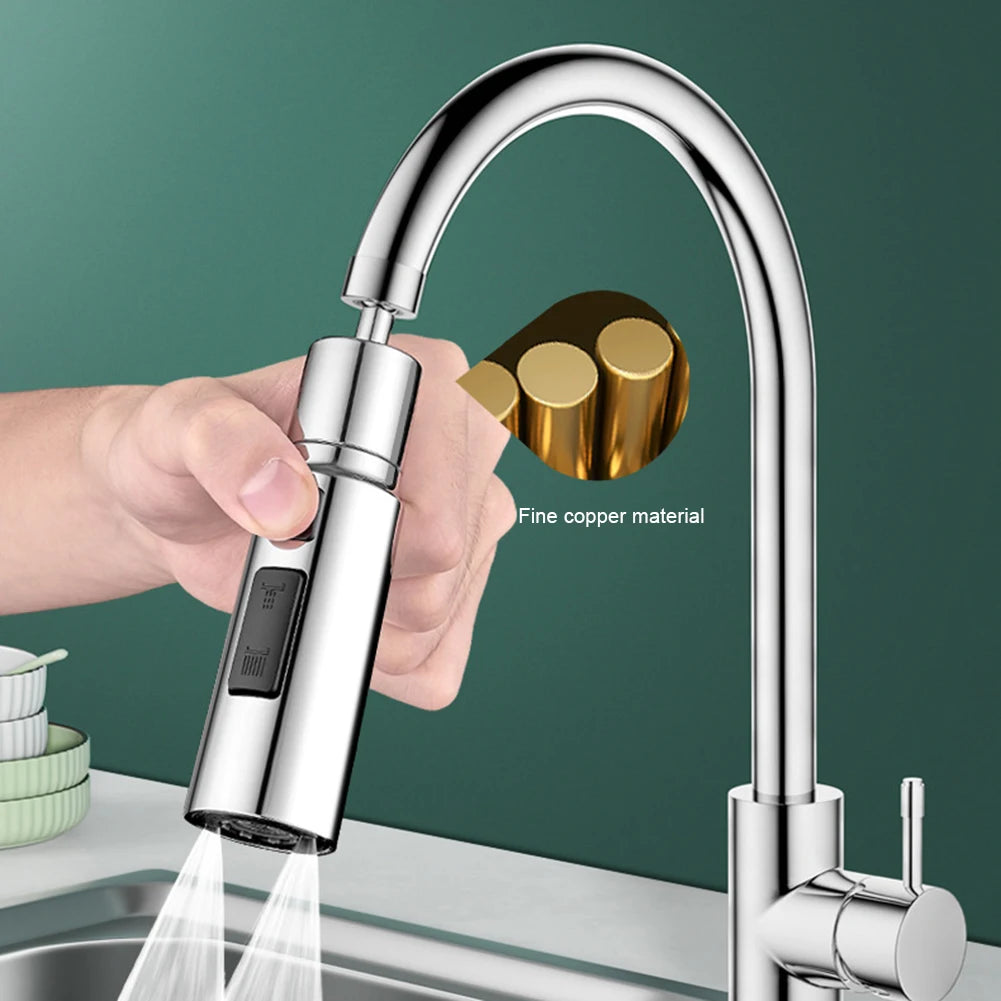 Extension d'Évier de Cuisine Rotative 360° Universelle 3 Modes
