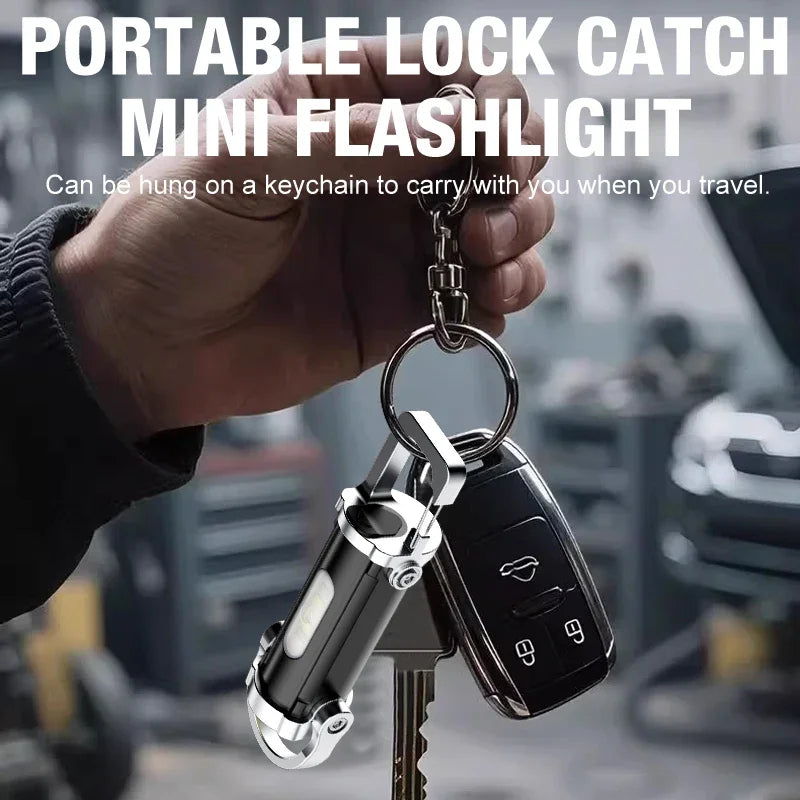 Mini Lampe Torche Porte-Clé 7 Modes d'éclairage - 1 ACHETÉE = 1 OFFERTE