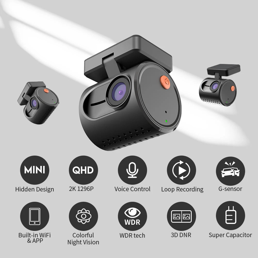 Mini DashCam Discrète Vidéo 2K