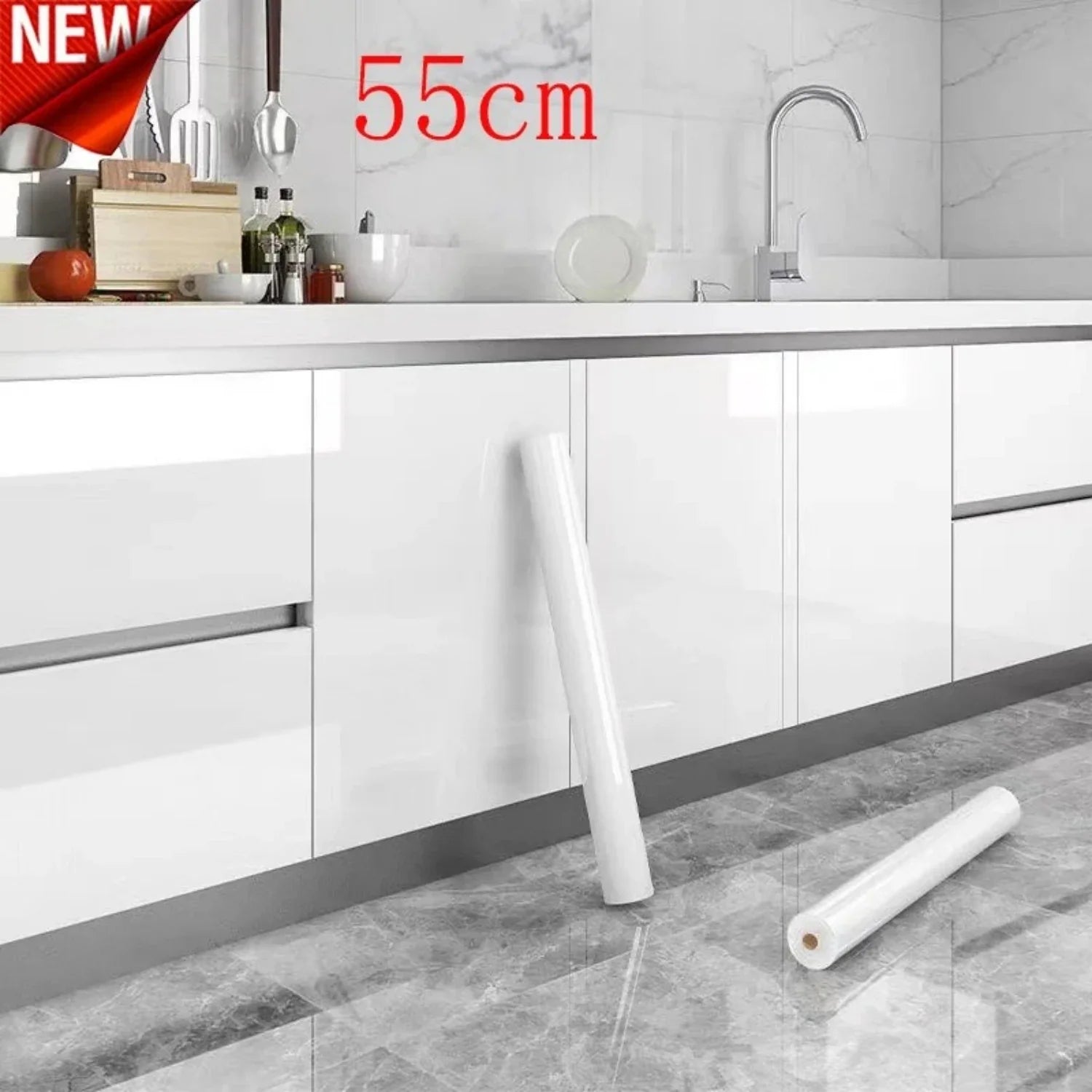 Autocollants Brillants pour Rénovation de Façades de Cuisine