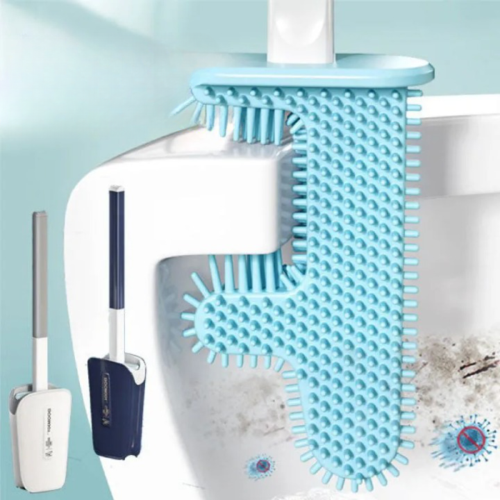 Brosse de toilette cactus silicone - anti bactérie