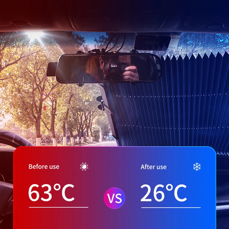 Pare-Soleil Rétractable pour Pare-Brise - Protection Solaire