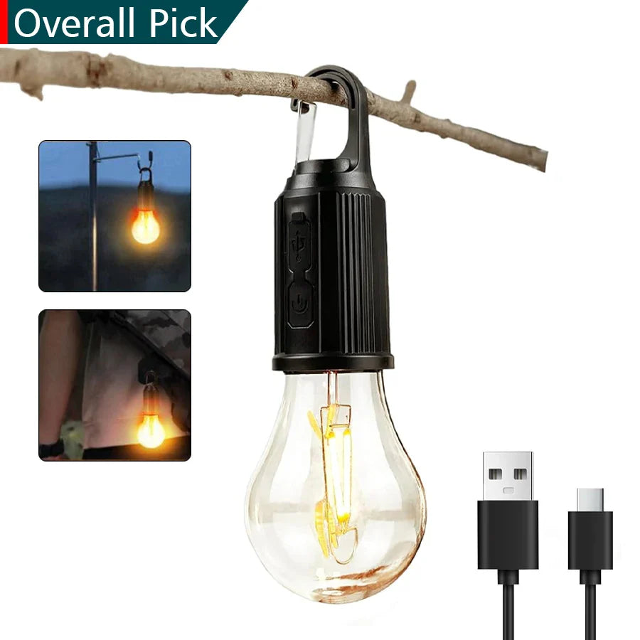Lampe de Camping LED Étanche avec Crochet