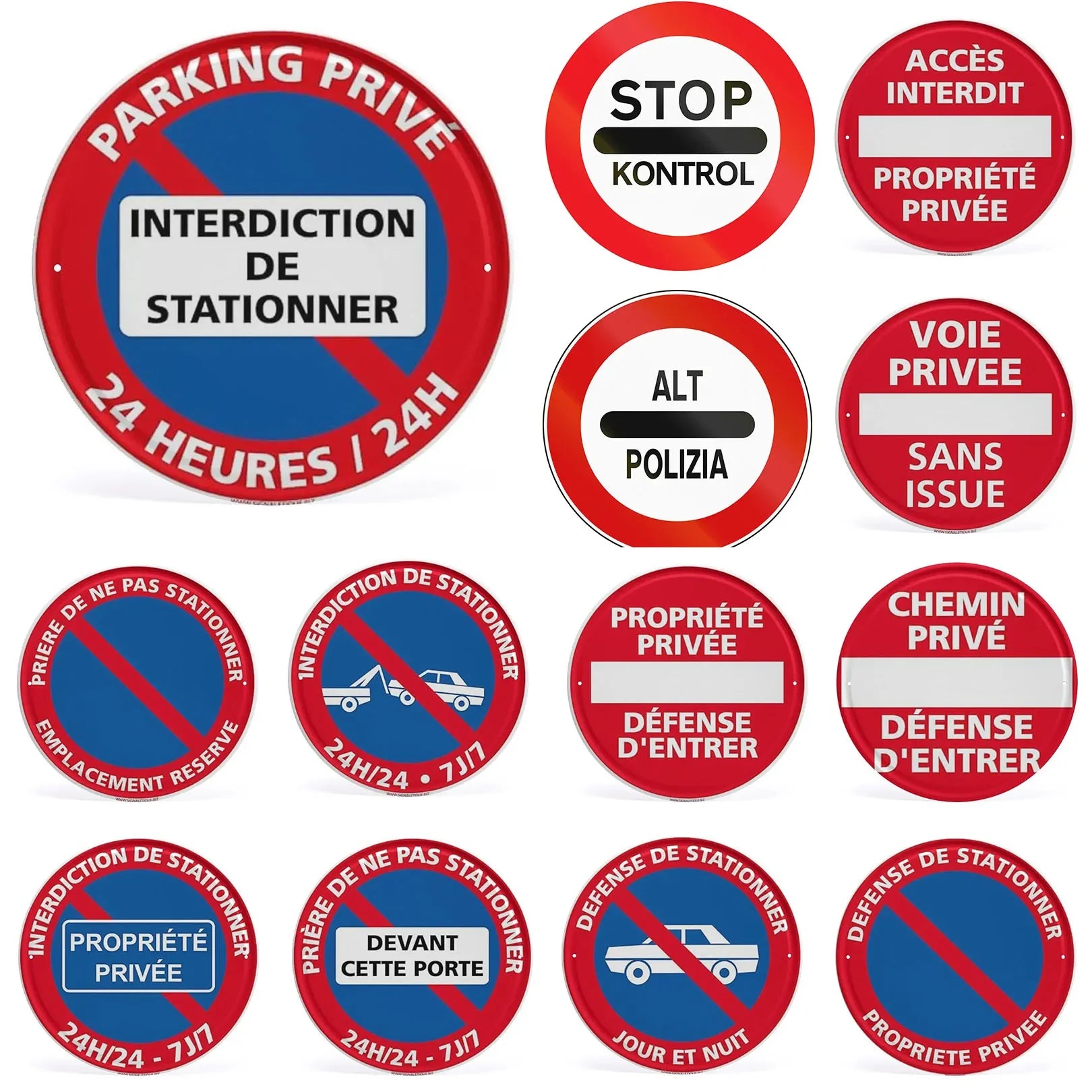 Panneau de Signalisation Stationnement & Interdiction