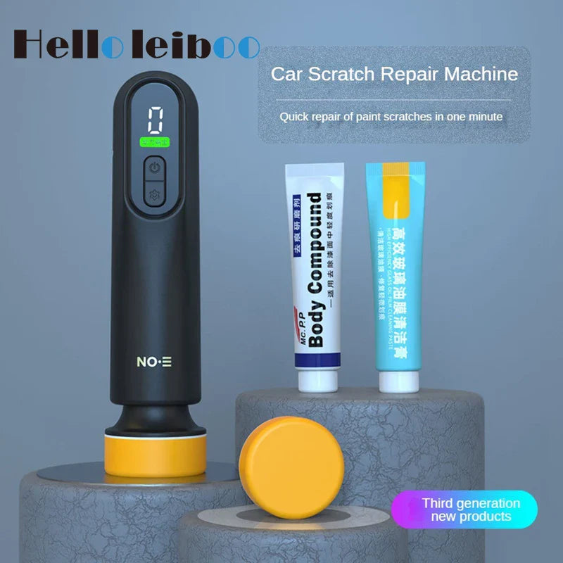 Kit Complet Ponceuse et Cire de Polissage Anti-Rayure pour Voiture