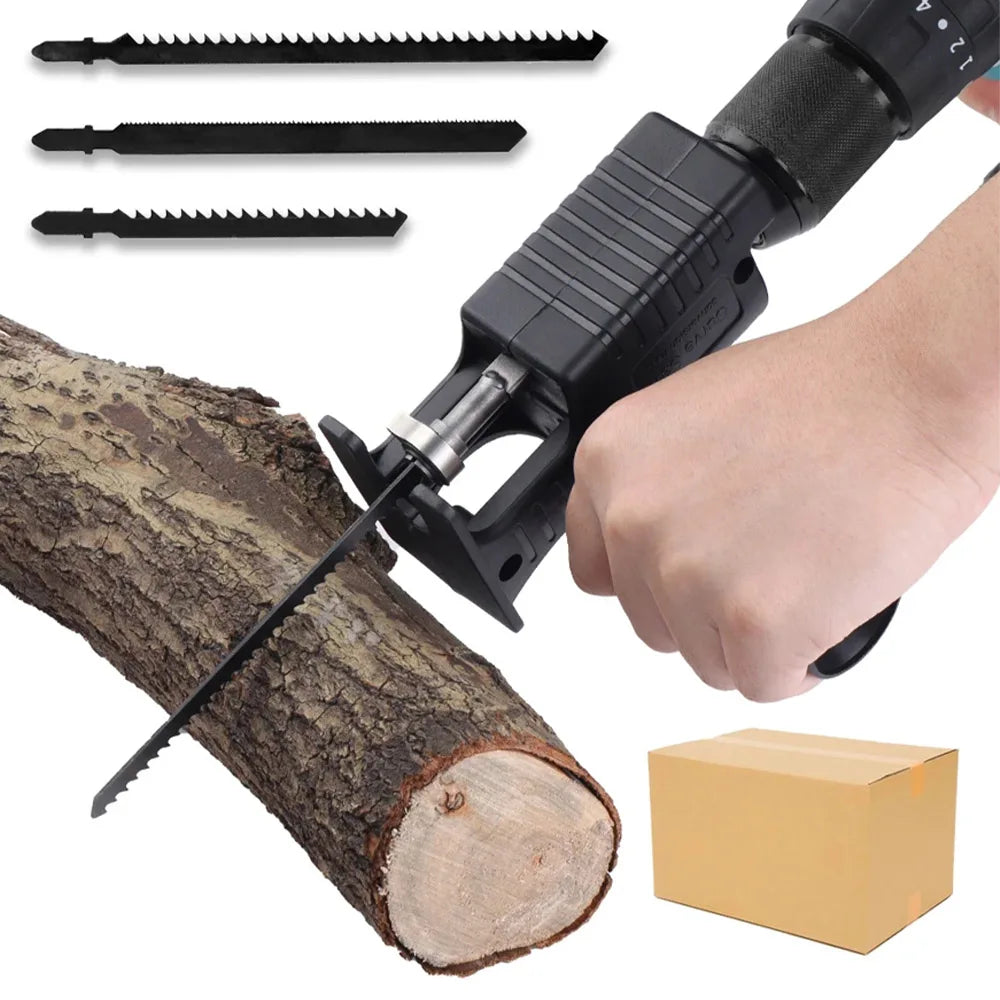 Embout Adaptateur de Scie Sabre Portable pour Perceuse