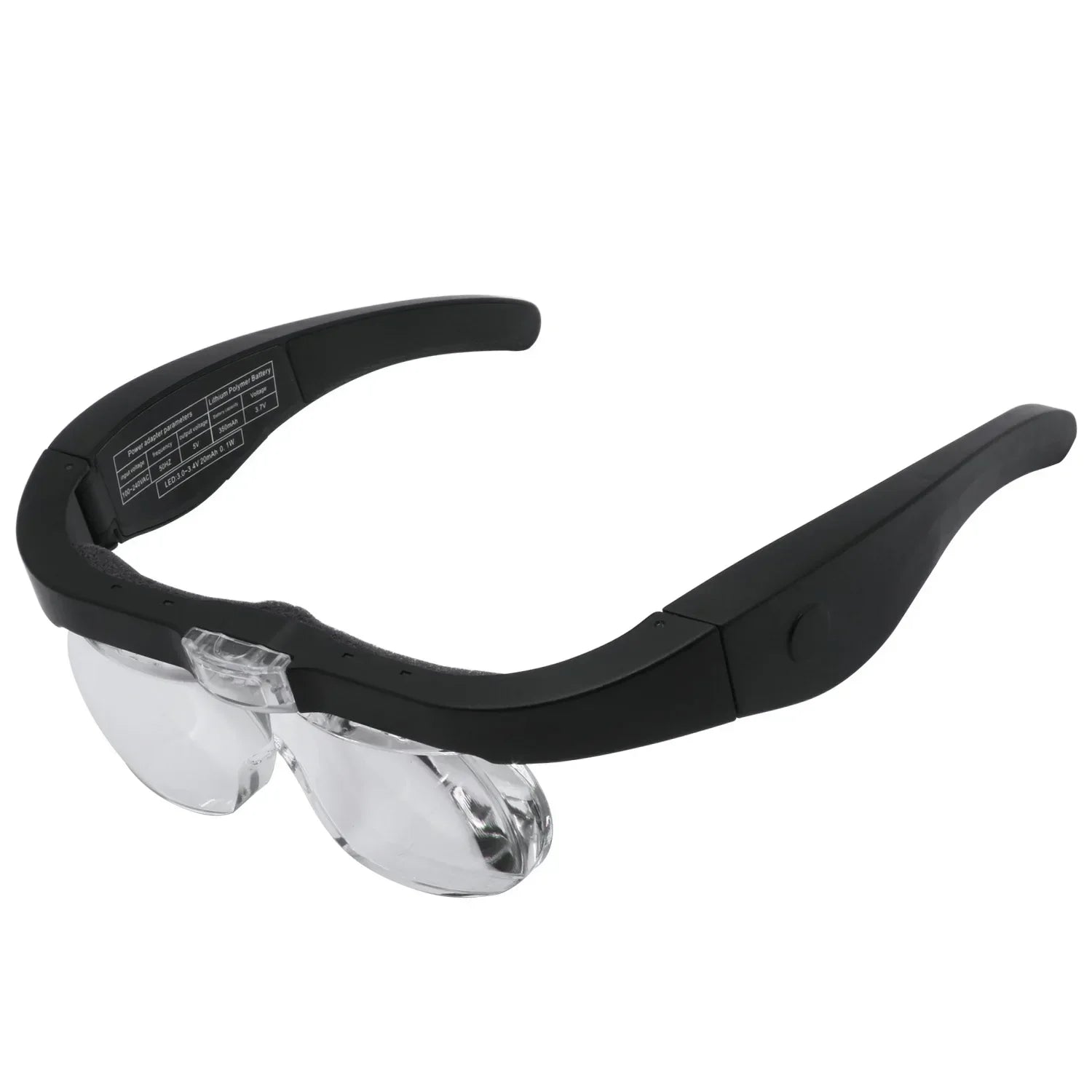 Lunettes Loupe 4 EN 1 avec Lumière LED Rechargeable USB - 1.5X 2.5X 3.5X 5.0X