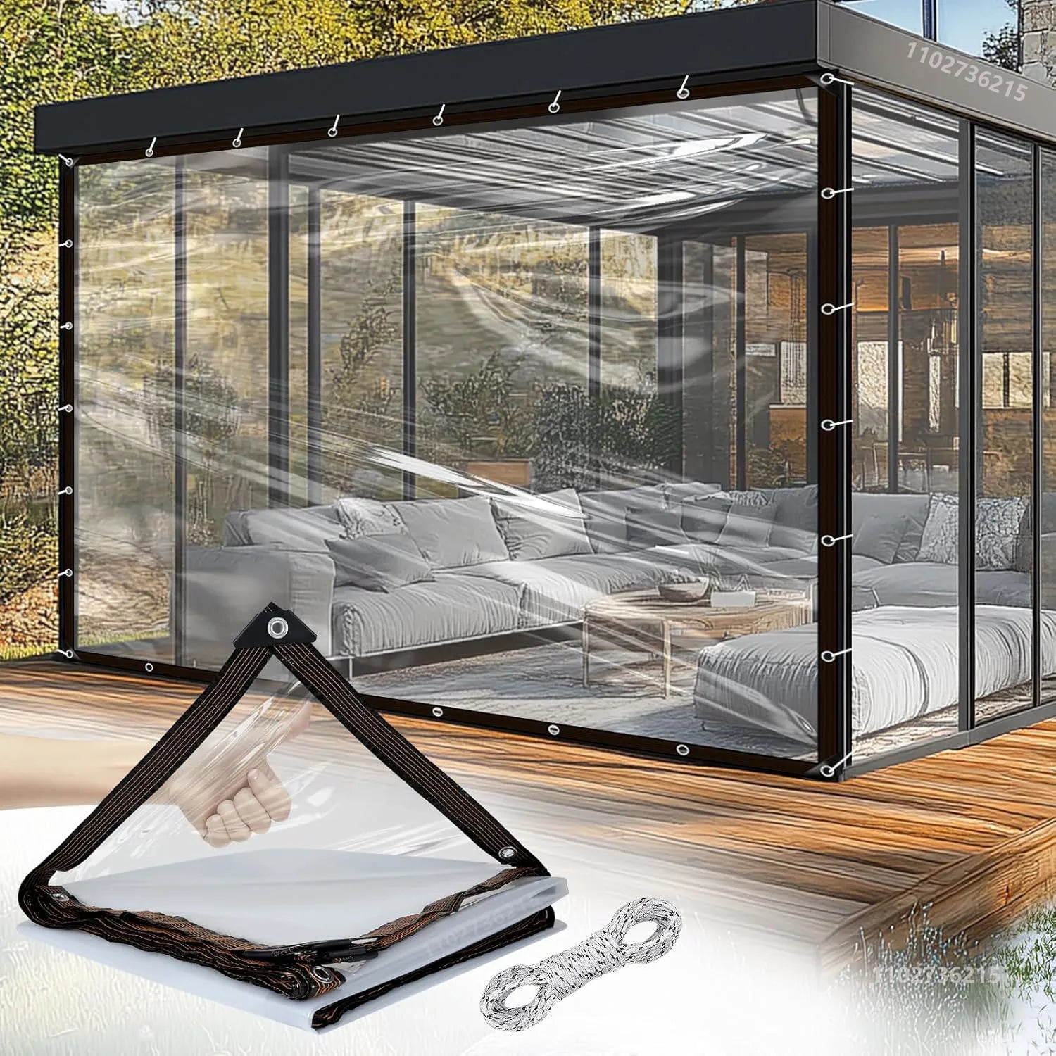 Bâche Transparente Imperméable Ultra-Résistante Multi-Usages