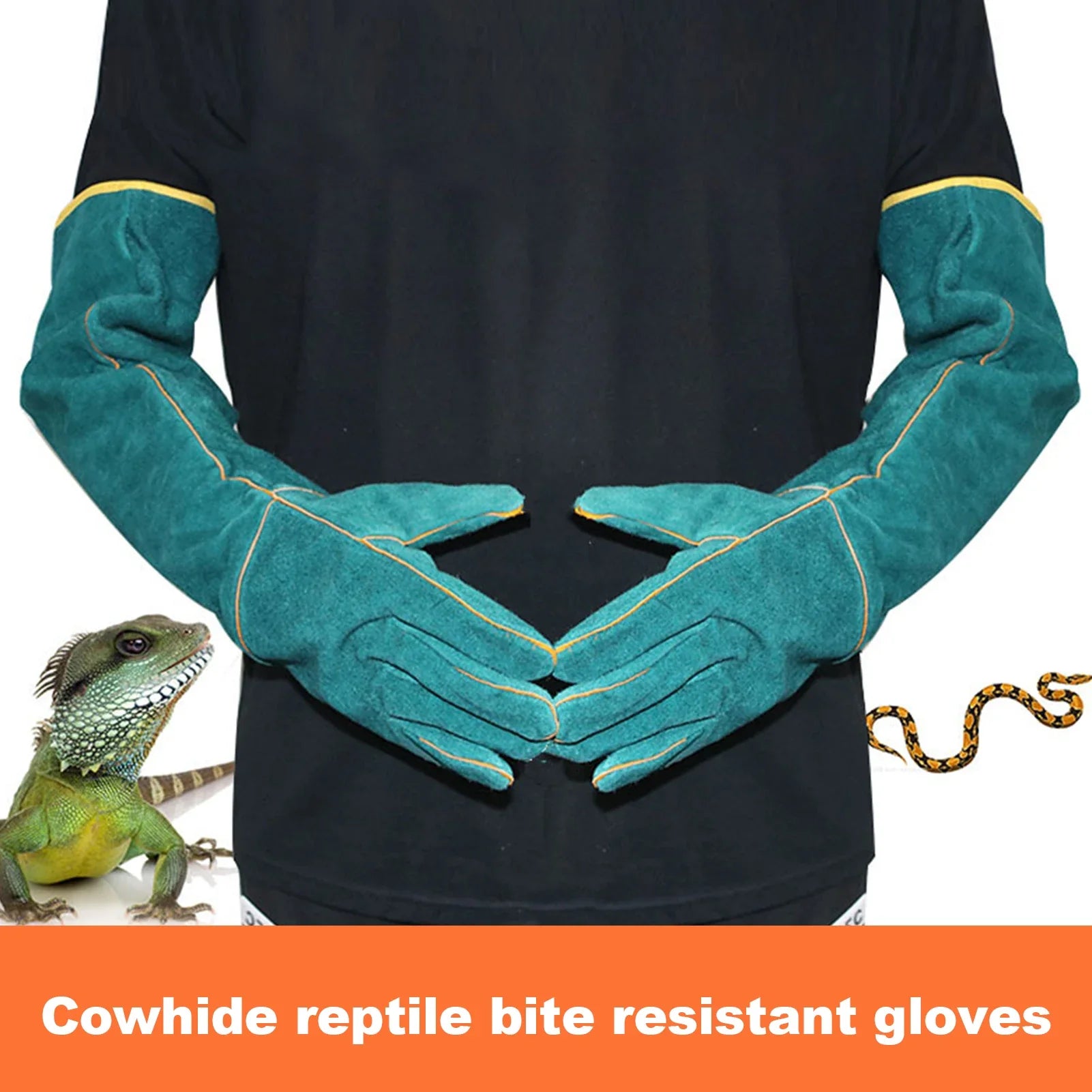 Gants de protection longs anti-morsure pour animaux