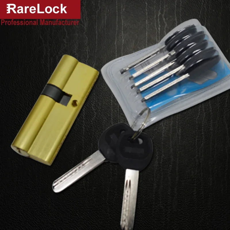Serrure de Porte Cylindre 10 Tailles & 7 Clés