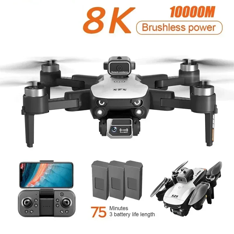 Gris 8K 1B Drone RC avec Évitement d'Obstacles, Photographie Aérienne Gris 8K 1B Drone RC avec Évitement d'Obstacles, Photographie Aérienne