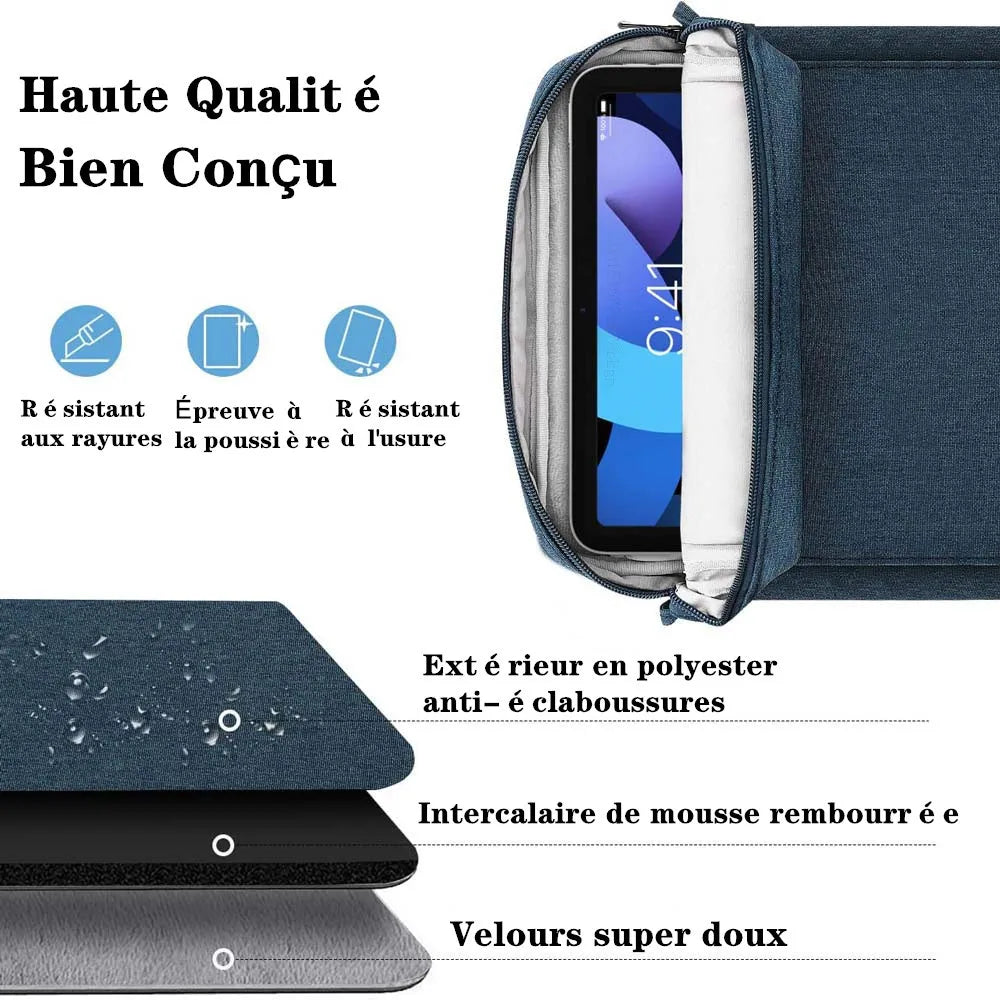 Sac bandoulière pour tablette et accessoires