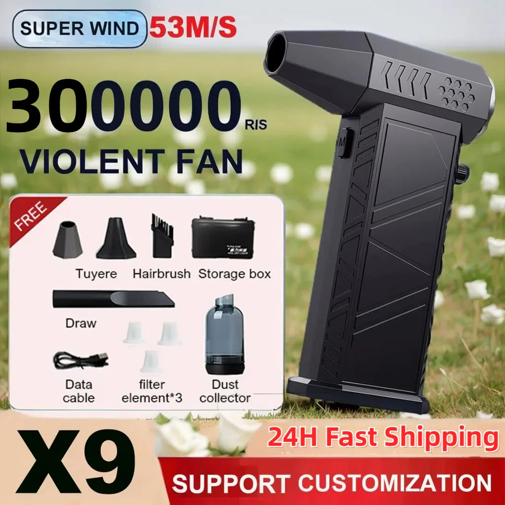 Mini Aspirateur 2 en 1 + Souffleur 8000 MAH - 5 PCS + 3 Filtres OFFERTS