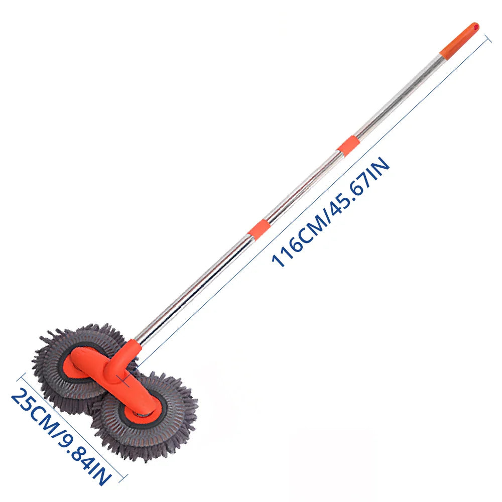 Brosse Télescopique Microfibre Lavage Voiture à Double Tête Pivotante