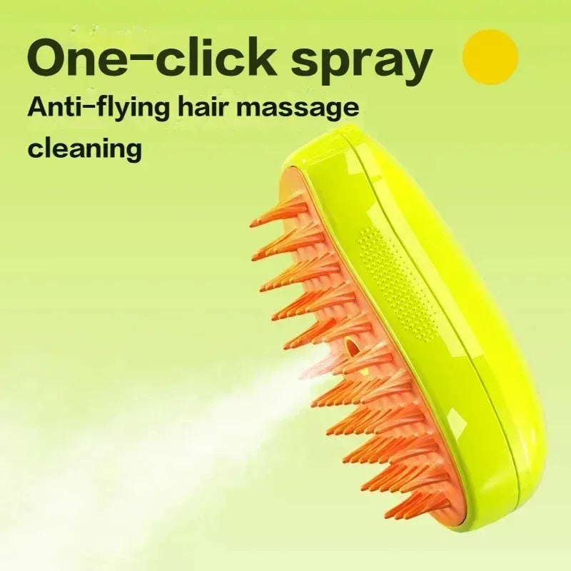 Brosse à Vapeur 3 en 1 pour Chien et Chat