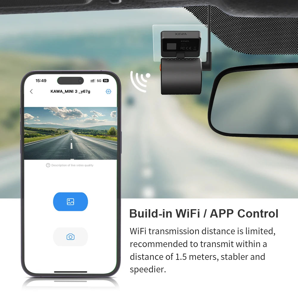 Mini DashCam Discrète Vidéo 2K