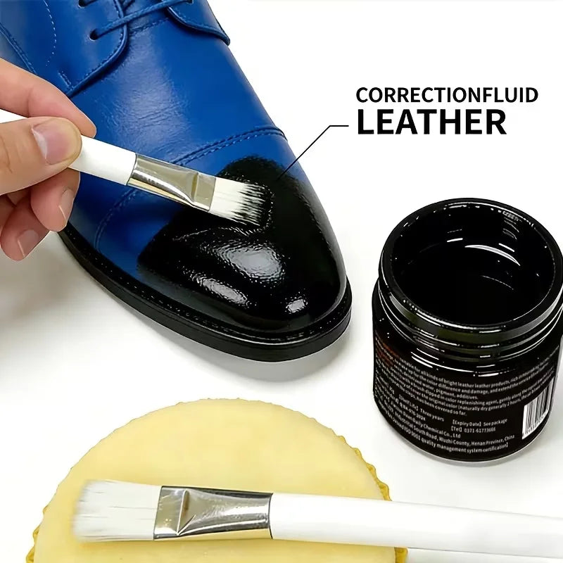Baume Recolorant pour Cuir 30G – Rénovateur pour Chaussures, Canapés, Meubles et Sacs