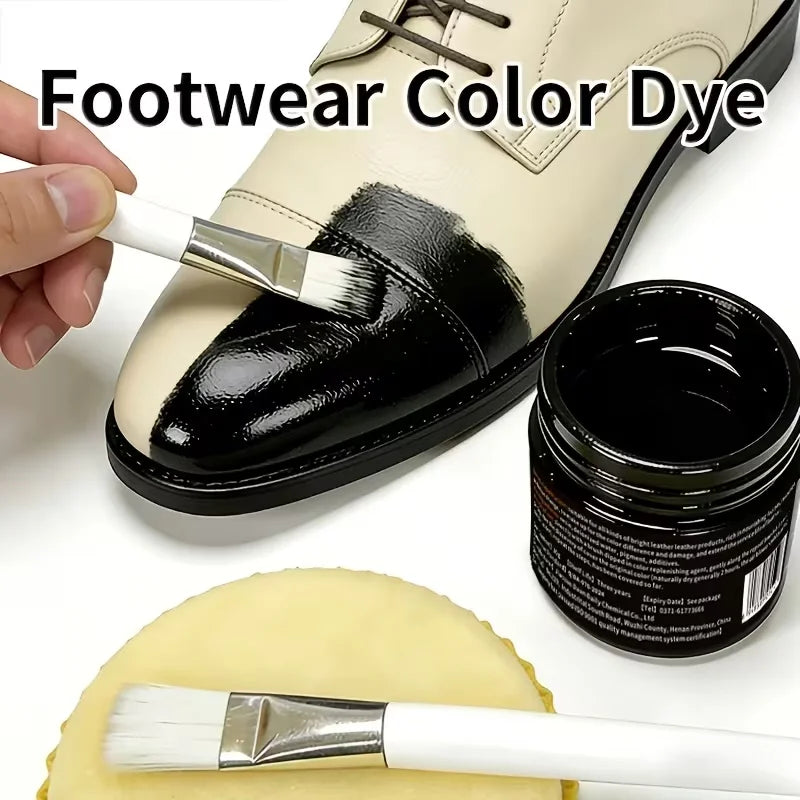 Baume Recolorant pour Cuir 30G – Rénovateur pour Chaussures, Canapés, Meubles et Sacs