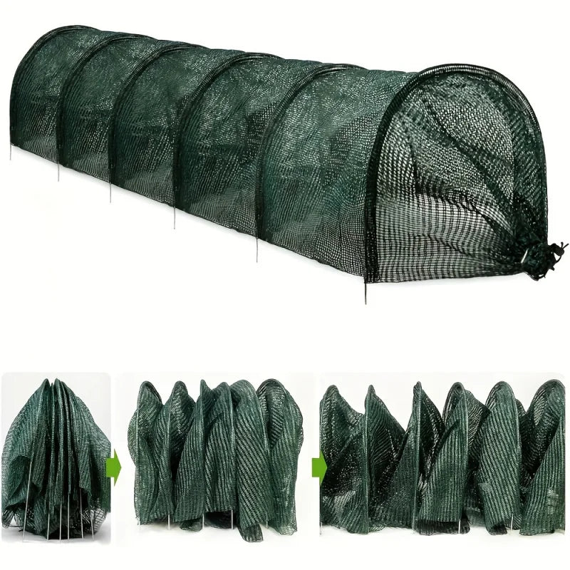 Tunnel de Forçage en Accordéon Anti-nuisibles de Jardin