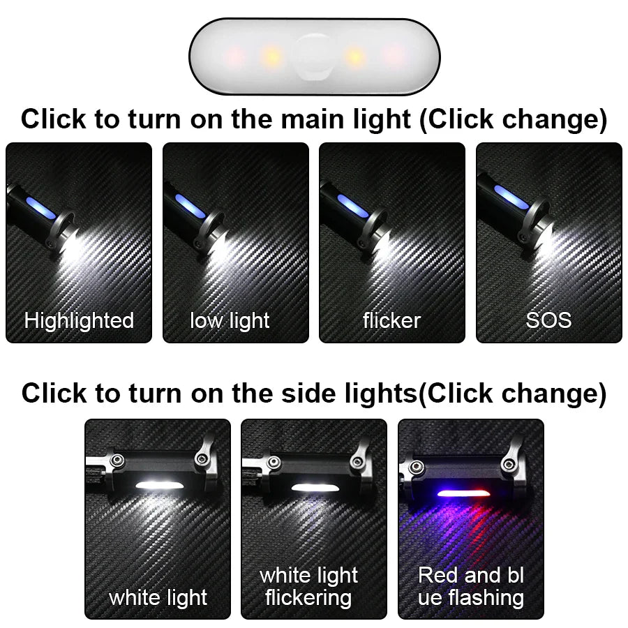 Mini Lampe Torche Porte-Clé 7 Modes d'éclairage - 1 ACHETÉE = 1 OFFERTE