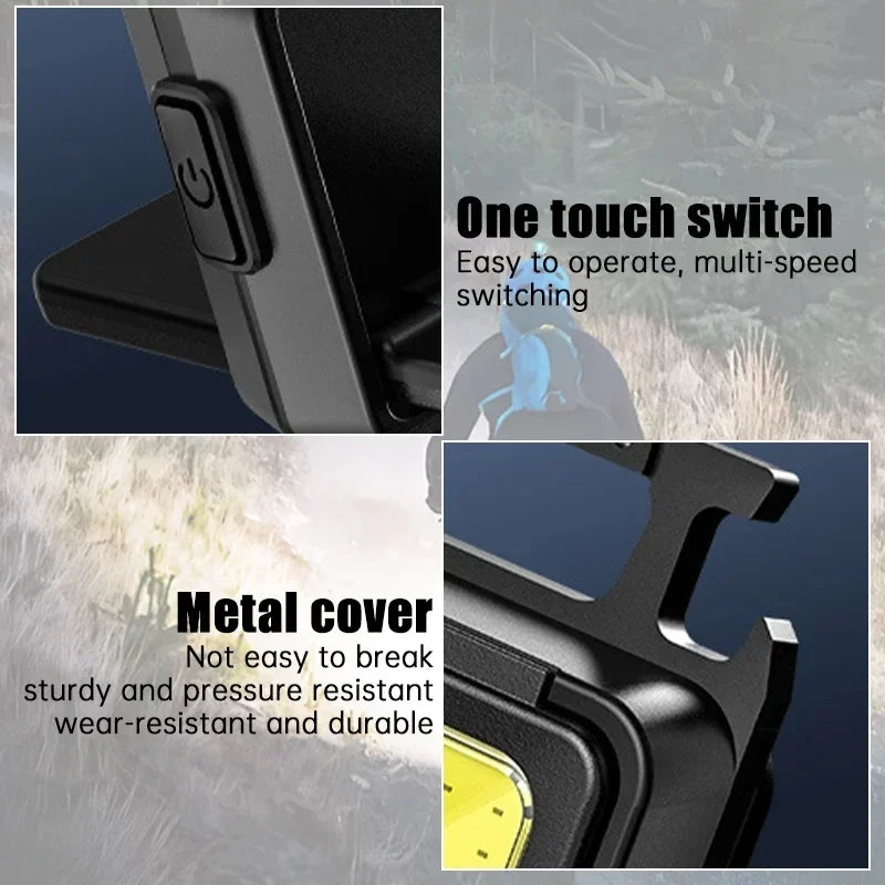 Mini lampe de poche LED PUISSANTE - Triple éclairage