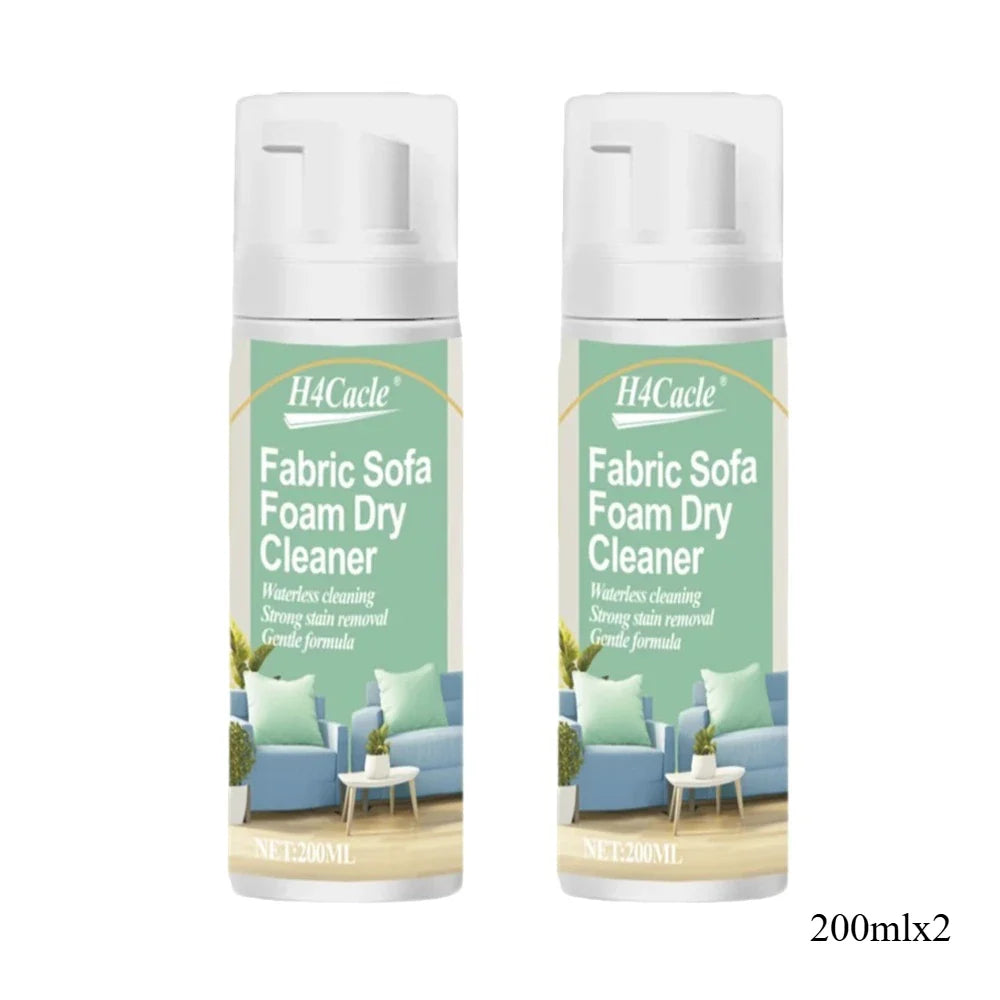 2x Détachants Mousse à Sec pour Tissu - Matelas, Canapé, Tapis...