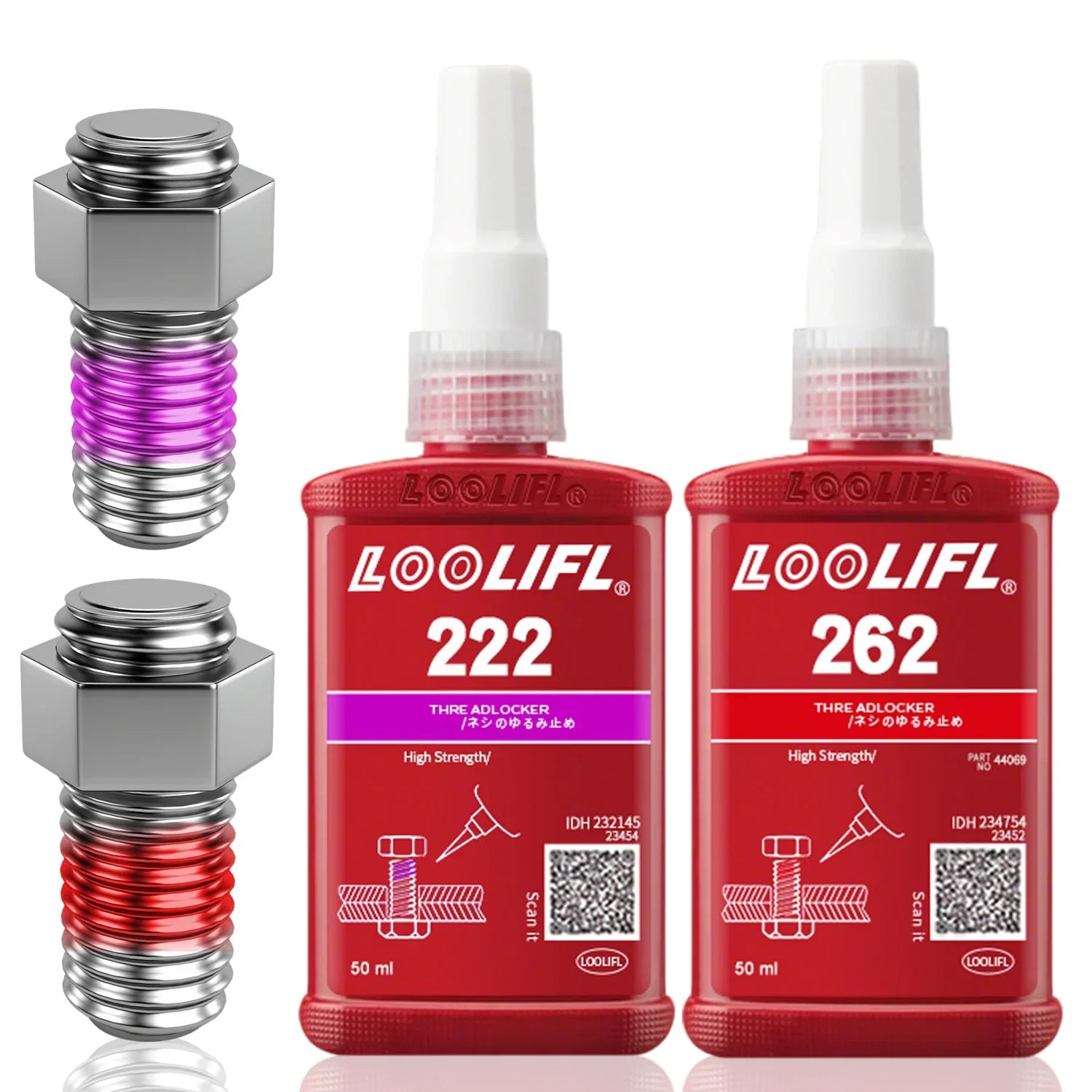 Colle Frein-Filet Anaérobie – Fixation Permanente pour Vis et Boulons