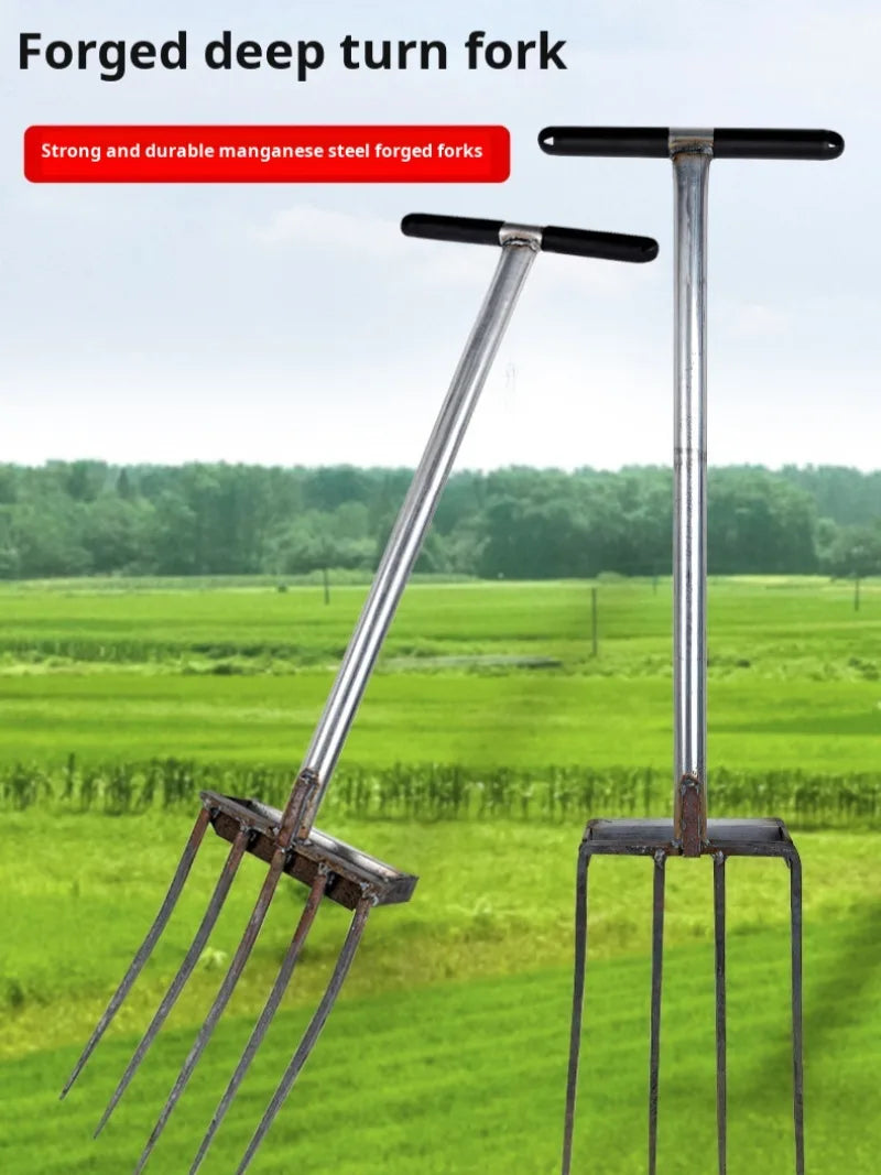 Fourche Agricole à 4 Dents pour Sol
