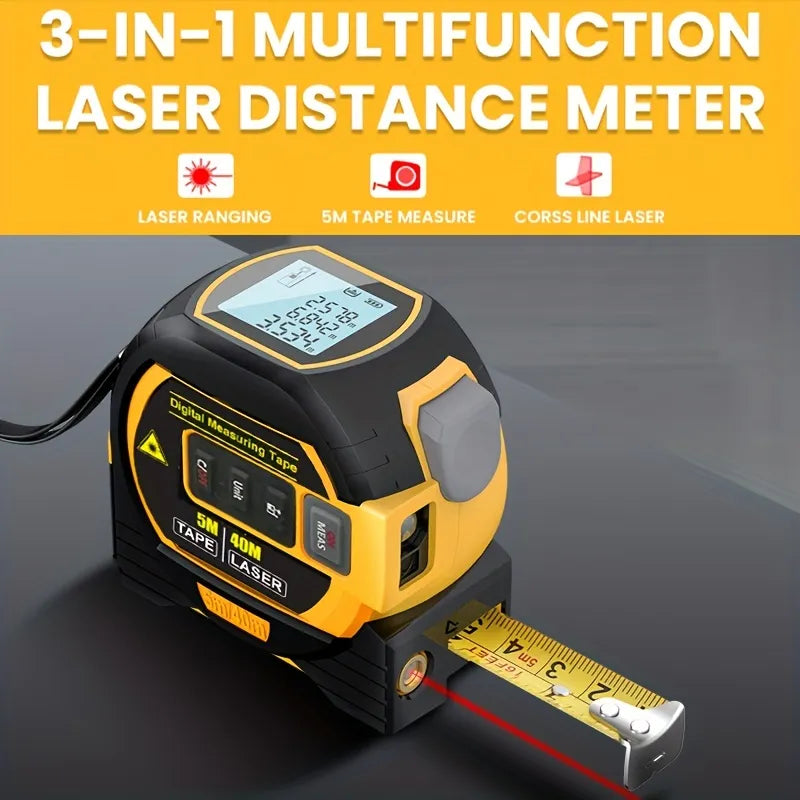 Mètre Numérique Laser - 2 en 1