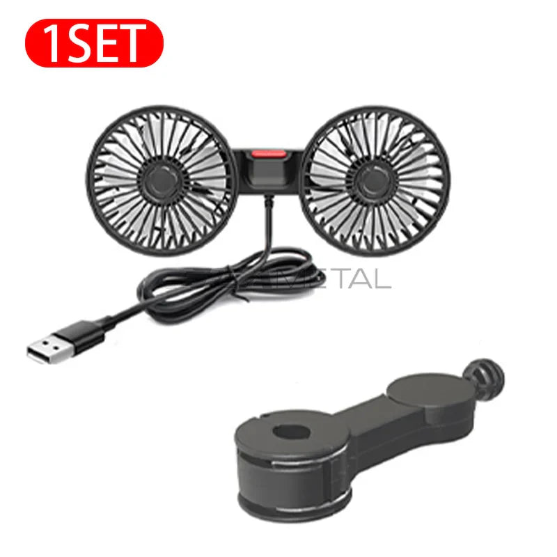 Ventilateur de Voiture USB Appui-Tête pour Siège Arrière