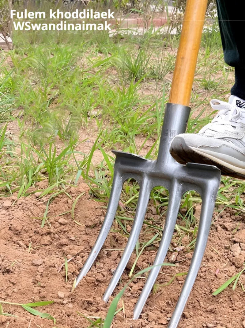 Fourche Agricole à 4 Dents pour Sol