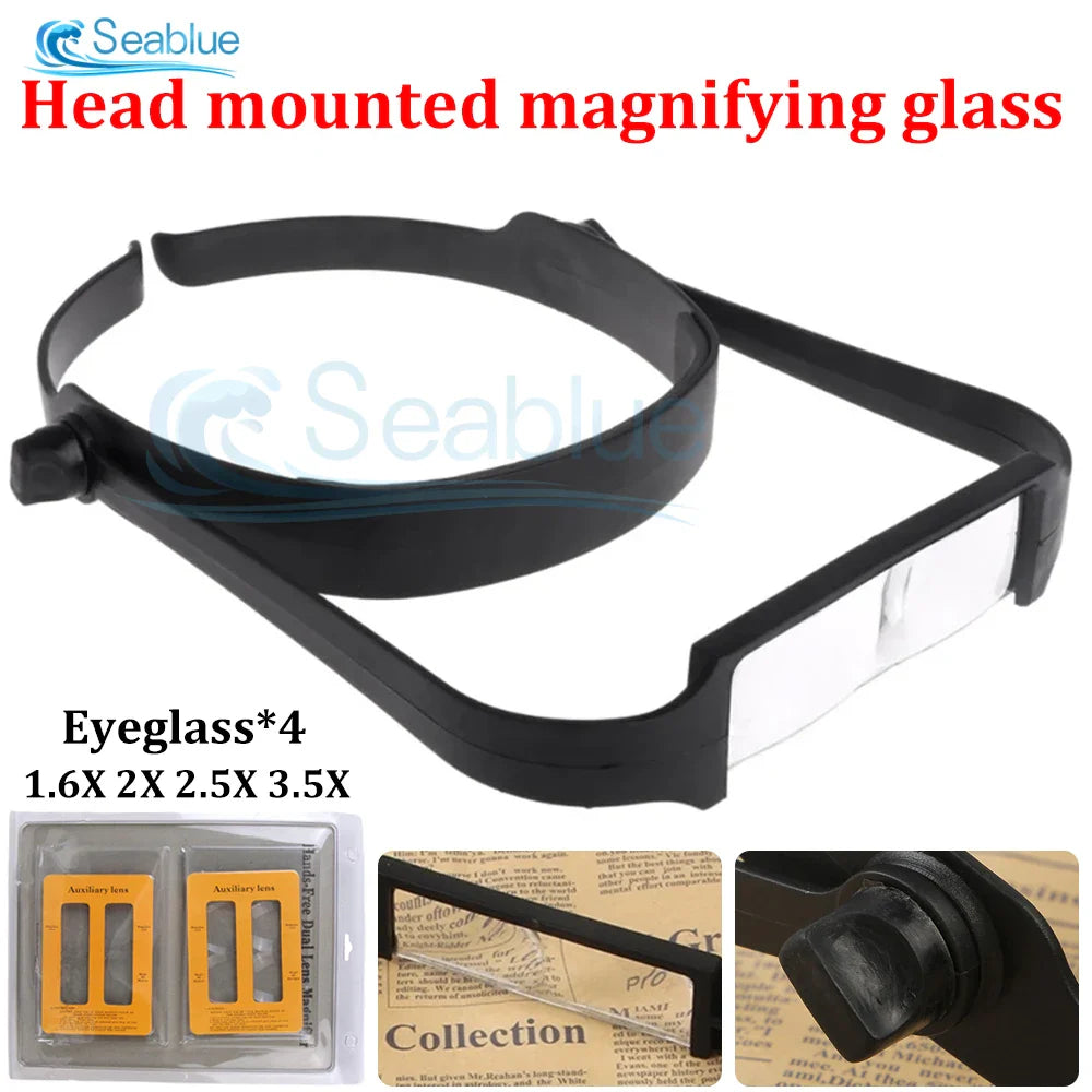 Loupe Frontale LED Réglable avec 4 Lentilles