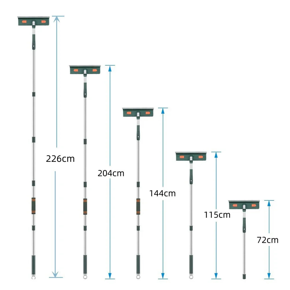 Nettoyeur de vitres Téléscopique 2 en 1