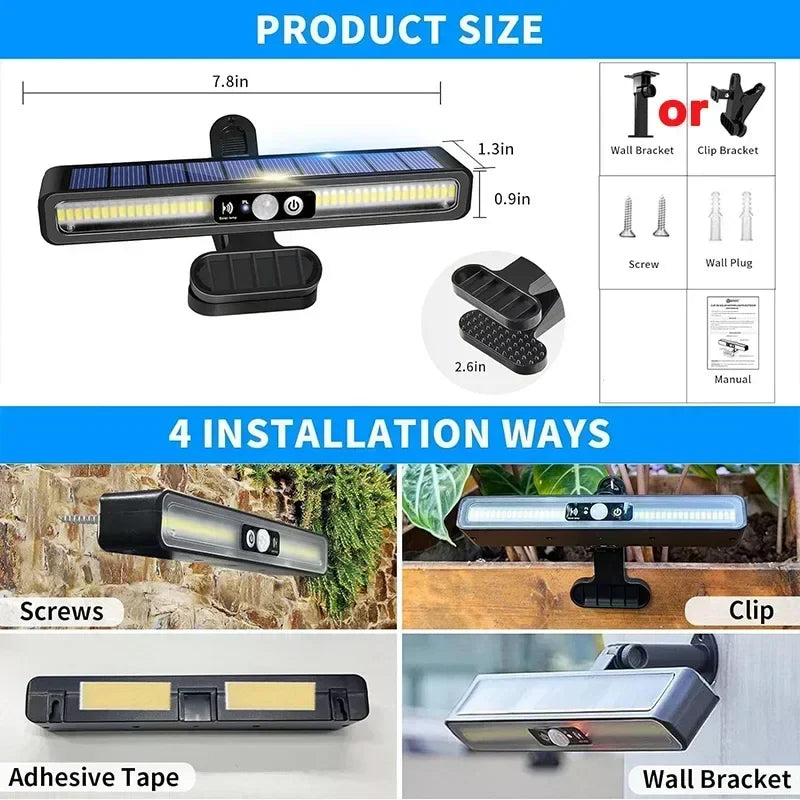 Lot de 2 Lampes Solaires Portables à Clipser