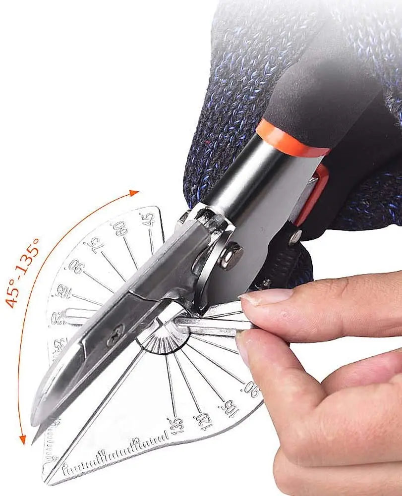 Ciseaux biseautés multi-angles de 45 à 135° - 10 Lames OFFERTES