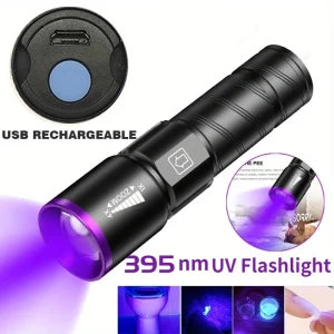 Lampe Torche UV Rechargeable 3 Modes & USB