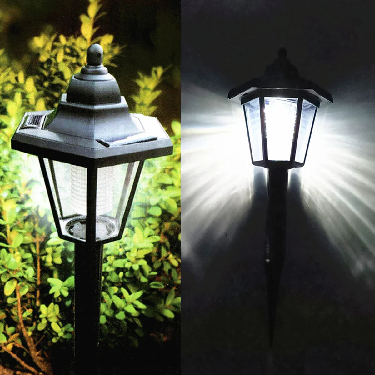 2x Appliques Murales Solaires LED Style Rétro