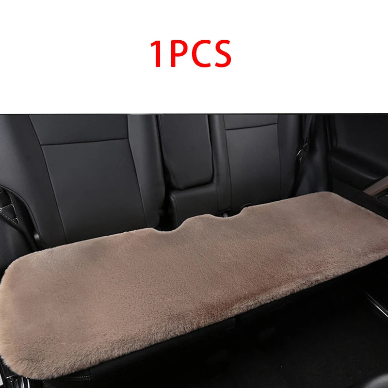 Lot de 3 Coussins Assises de Voiture Fourrure - Doux et Confortables