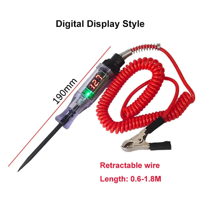 Testeur de Circuit Auto 6V–24V avec Affichage LED