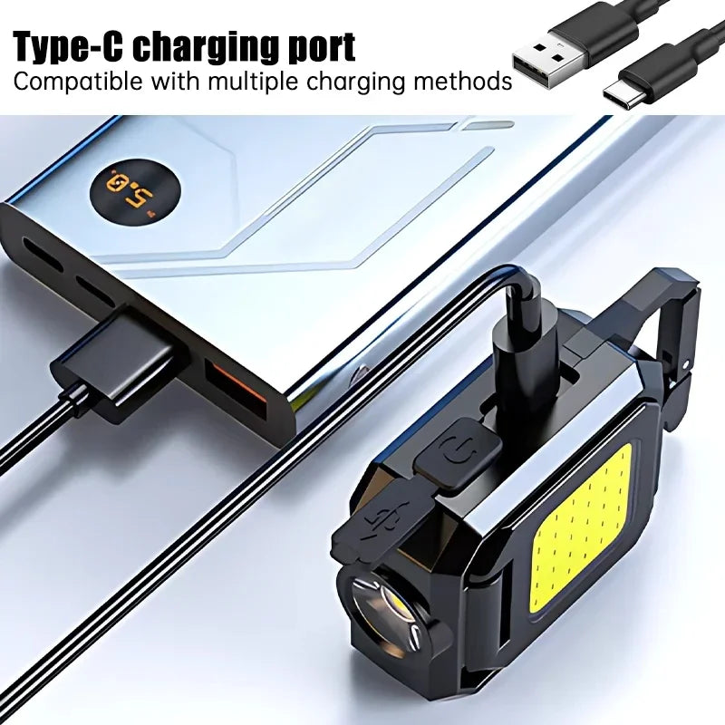 Mini lampe de poche LED PUISSANTE - Triple éclairage
