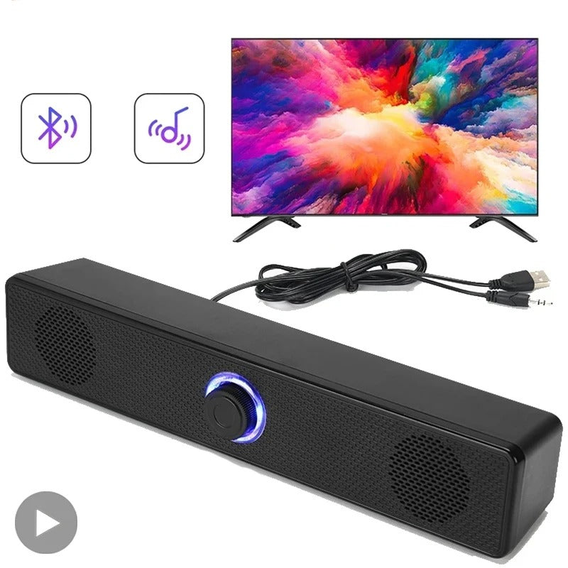 Barre de son Audio 360° Bluetooth - TV, PC, Smartphone