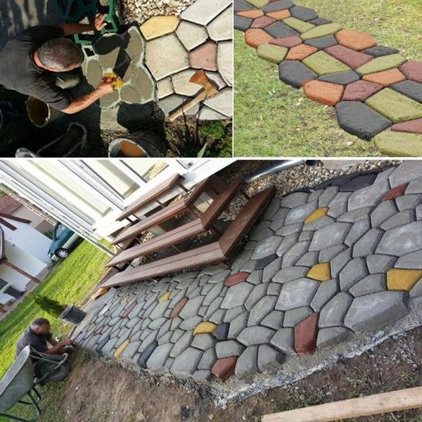 Moule à pavé béton - Carrelage de jardin