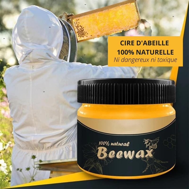 Cire d'abeille naturelle + EPONGE OFFERTE