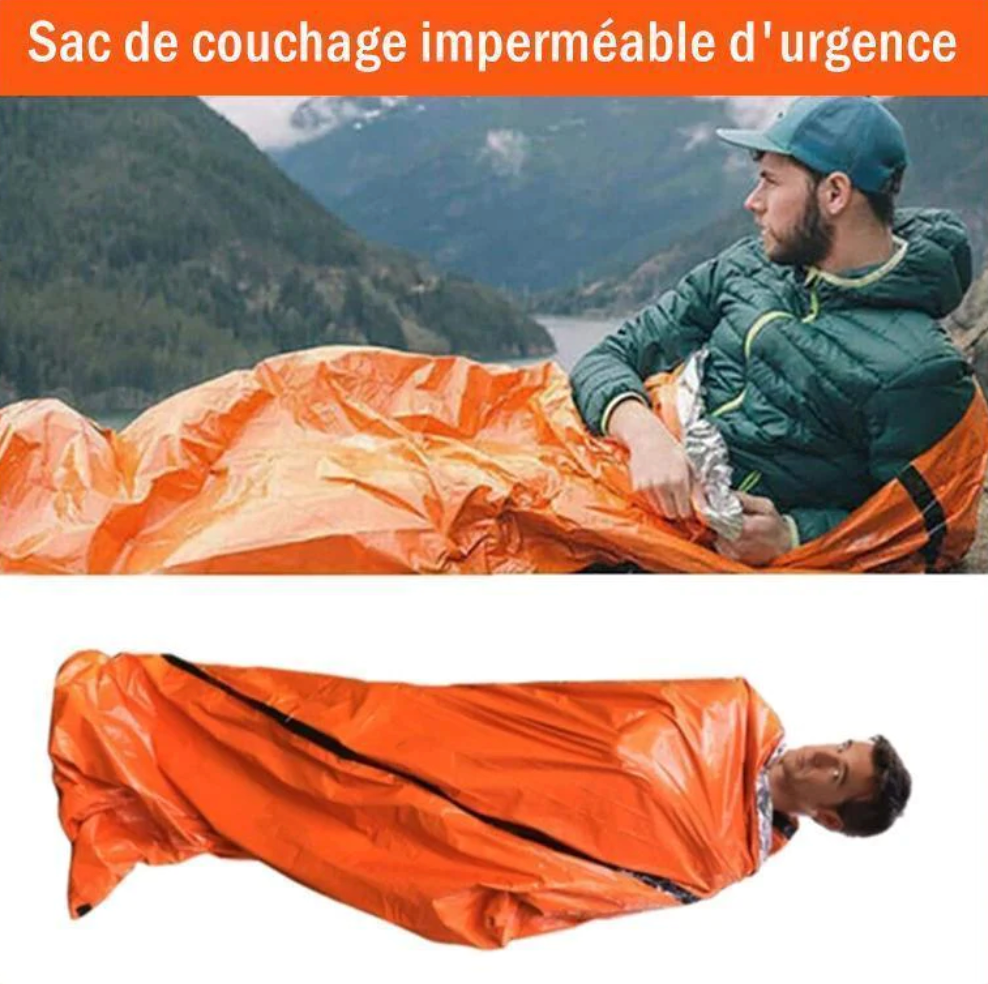 Sac de couchage d'urgence waterproof