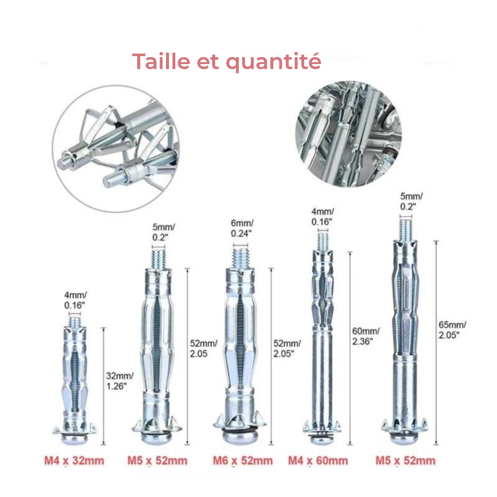 Jeu-de boulons-à-expansion