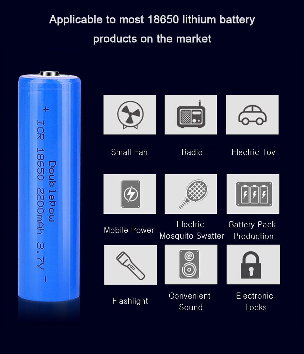 Pile 18650 Rechargeable - 2200MAH