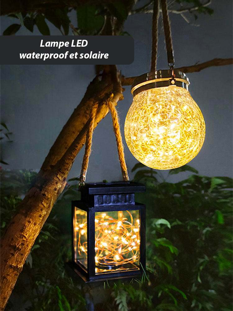 Lampe LED waterproof et solaire
